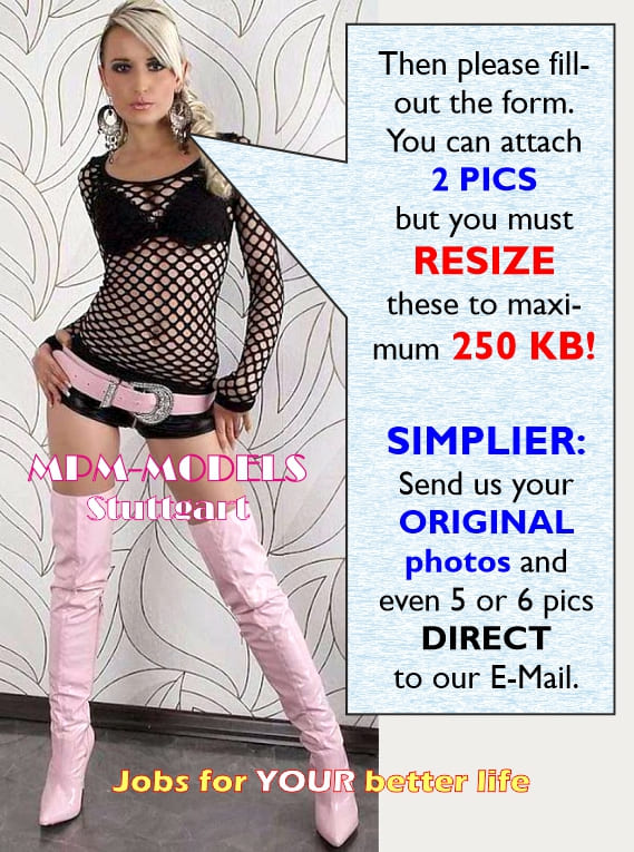 A job in Germany? Send your application to MPM-MODELS.