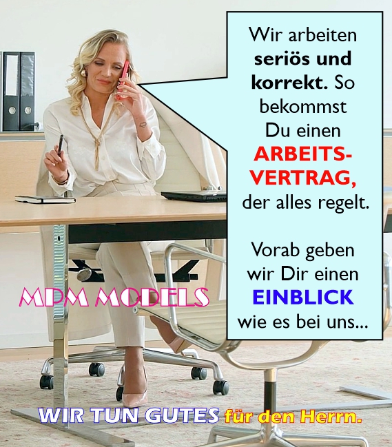 Alles SERIÖS und korrekt MIT Arbeitsvertrag.