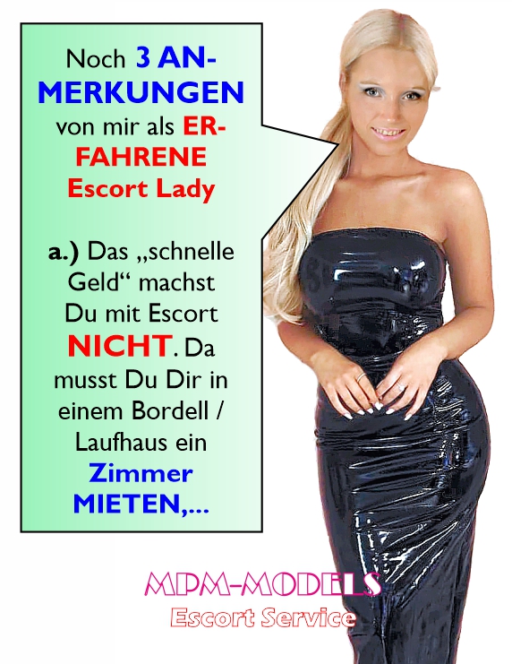 Umso länger Du im Escort arbeitest, umso MEHR verdienst Du!